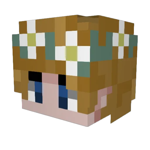 earfairy Minecraft avatar head, 3D render