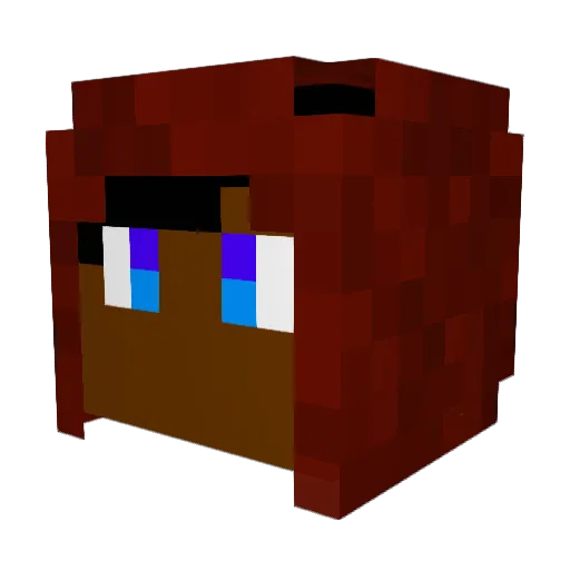 earif Minecraft avatar head, 3D render