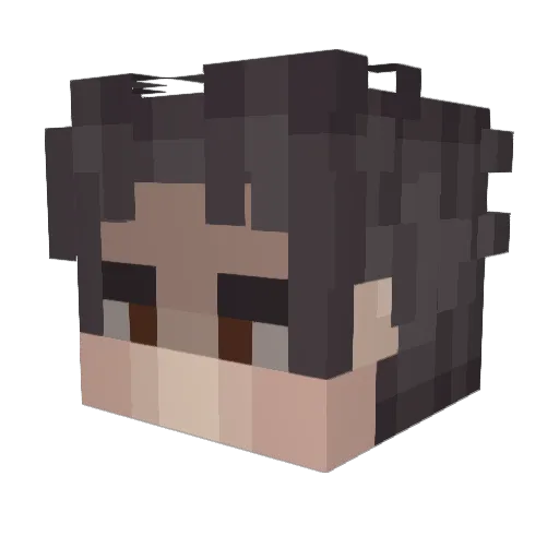 earlyrising Minecraft avatar head, 3D render