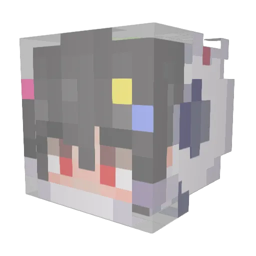 earth2audreyy Minecraft avatar head, 3D render