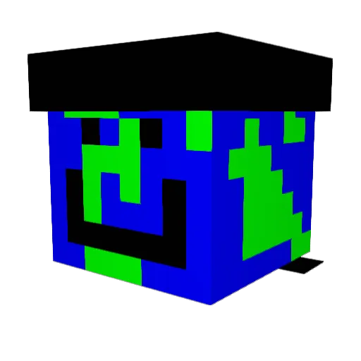 earth418 Minecraft avatar head, 3D render