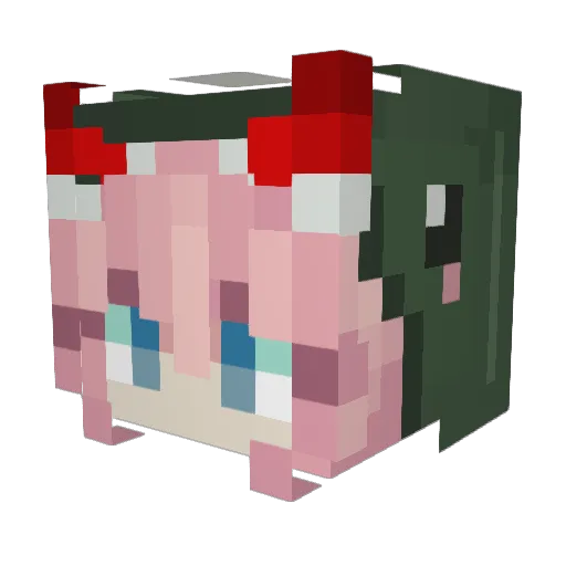 earth_1217 Minecraft avatar head, 3D render
