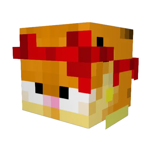 earthbornn Minecraft avatar head, 3D render