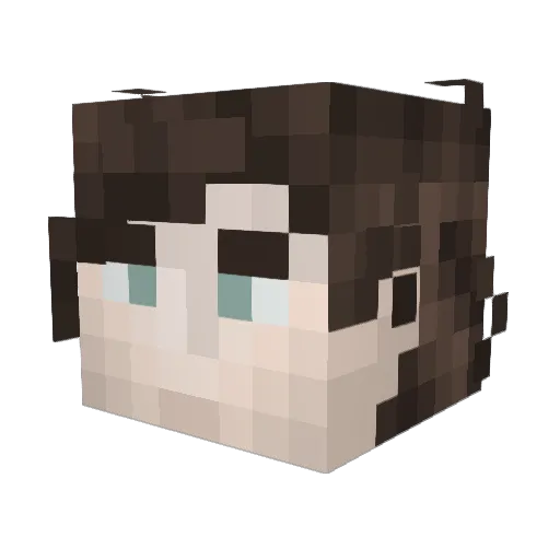 earthdreams Minecraft avatar head, 3D render