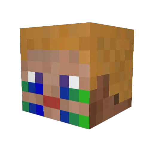 earthmage856 Minecraft avatar head, 3D render