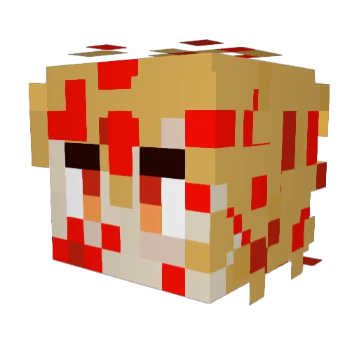 earthmarth Minecraft avatar head, 3D render