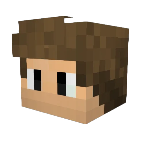earthquake_02 Minecraft avatar head, 3D render