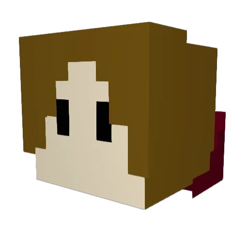 earthwaxString Minecraft avatar head, 3D render