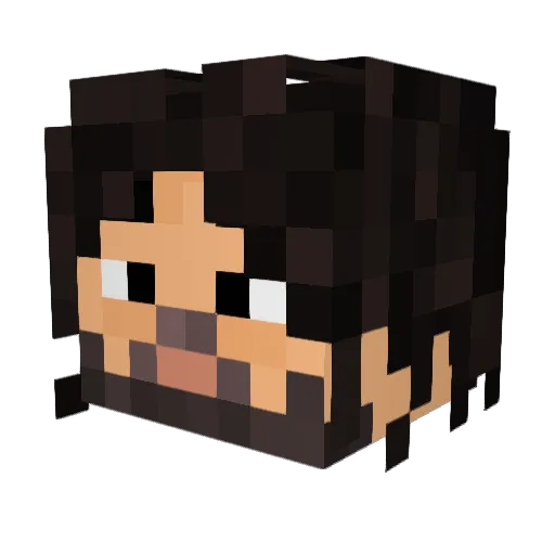 earthyharbor Minecraft avatar head, 3D render