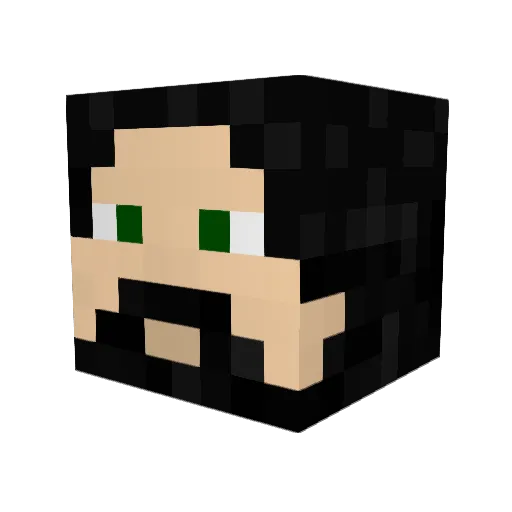 eascon Minecraft avatar head, 3D render