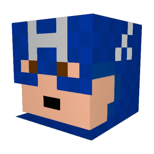 easey15 Minecraft avatar head, 3D render