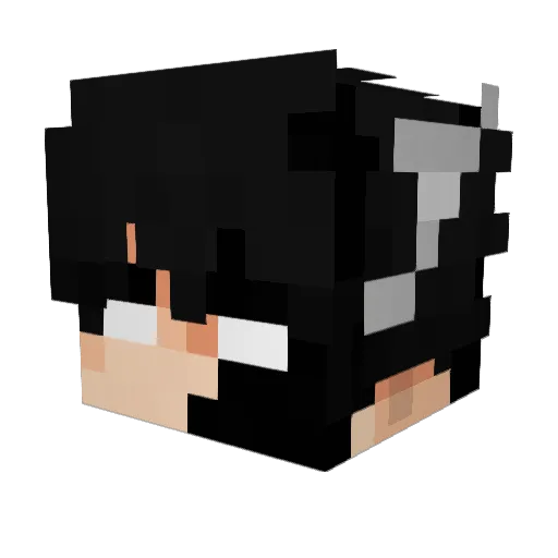 eashwz Minecraft avatar head, 3D render