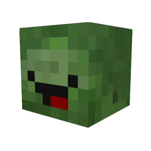 easonding Minecraft avatar head, 3D render