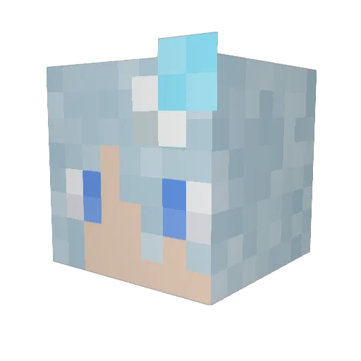 eastoflyra Minecraft avatar head, 3D render