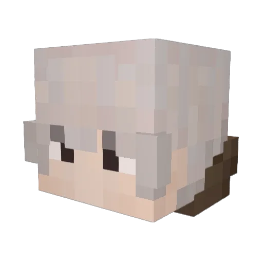 easttt Minecraft avatar head, 3D render
