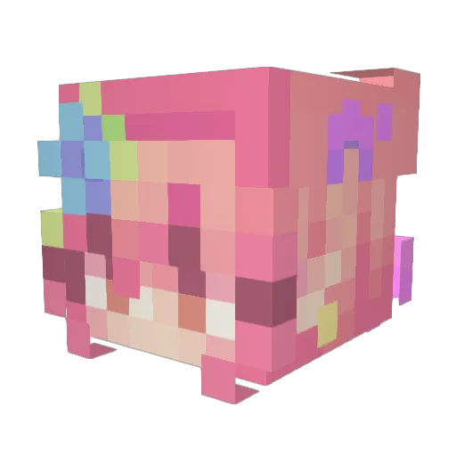 easy0119 Minecraft avatar head, 3D render