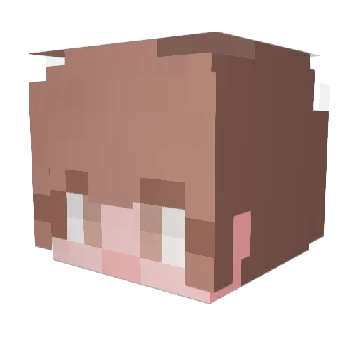 easy_23 Minecraft avatar head, 3D render
