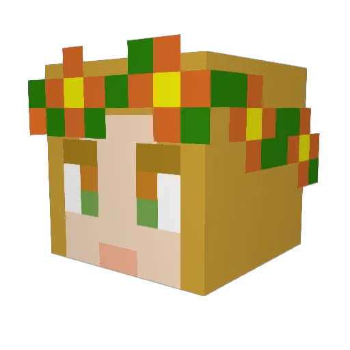 easy_isy Minecraft avatar head, 3D render