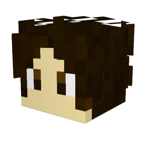 easyasbro Minecraft avatar head, 3D render