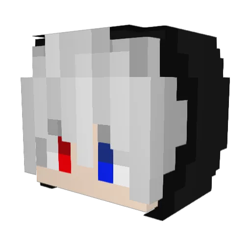 easydance Minecraft avatar head, 3D render