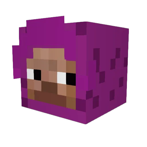 easyou2 Minecraft avatar head, 3D render