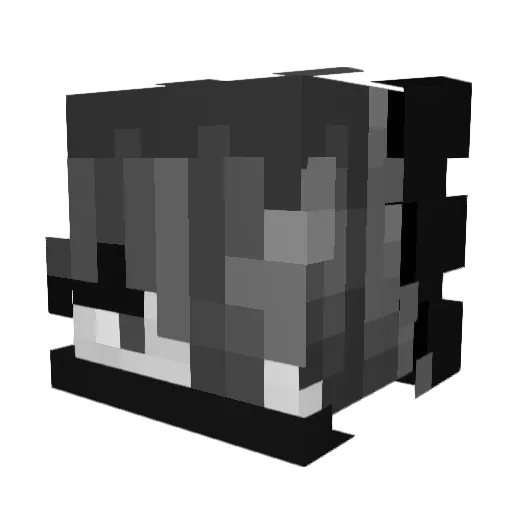 easytt Minecraft avatar head, 3D render