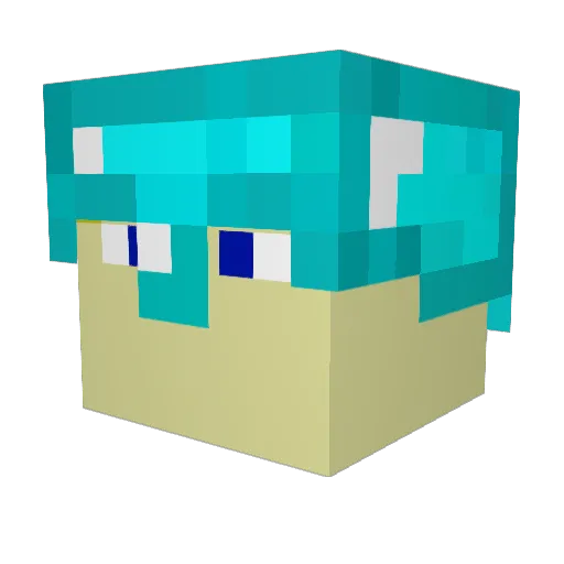 eater18 Minecraft avatar head, 3D render