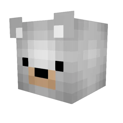 eathergod Minecraft avatar head, 3D render