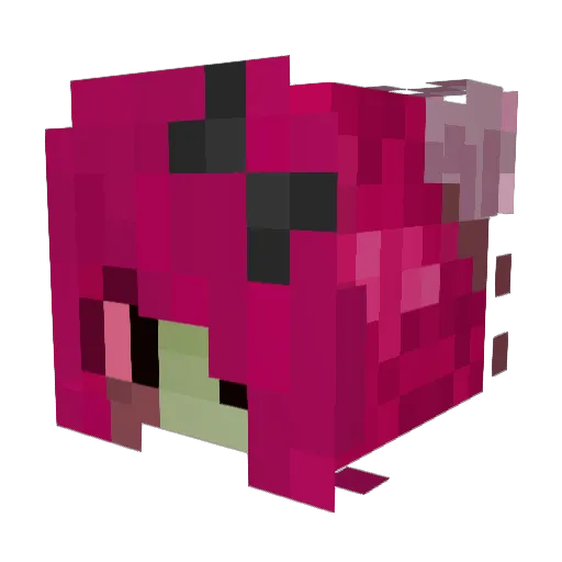 eatmyteeth Minecraft avatar head, 3D render