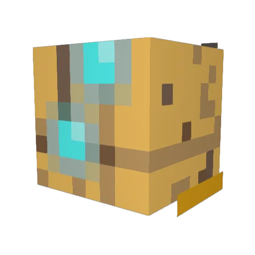 eavdon Minecraft avatar head, 3D render