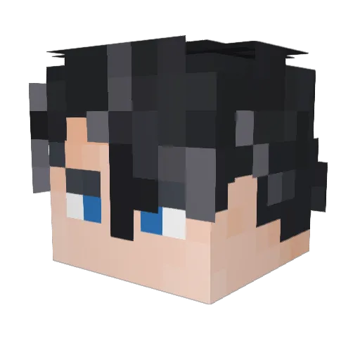 eazinyang Minecraft avatar head, 3D render