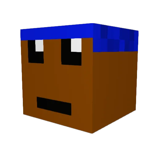 eazy_loc Minecraft avatar head, 3D render