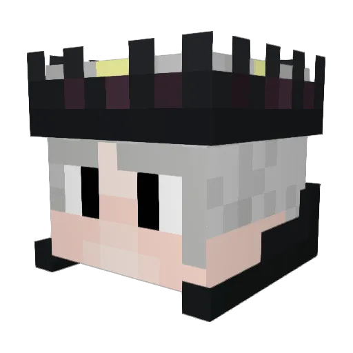 eb7t Minecraft avatar head, 3D render