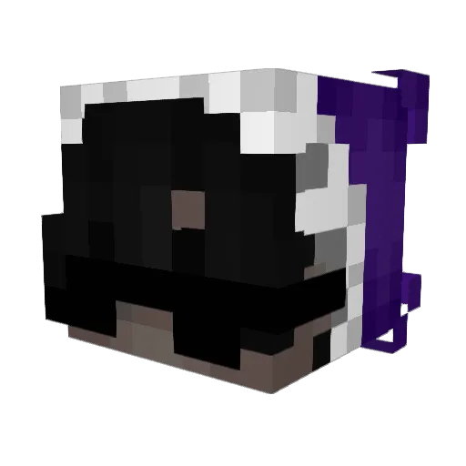 ebagy Minecraft avatar head, 3D render