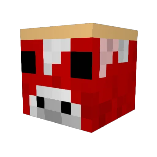 ebald22 Minecraft avatar head, 3D render