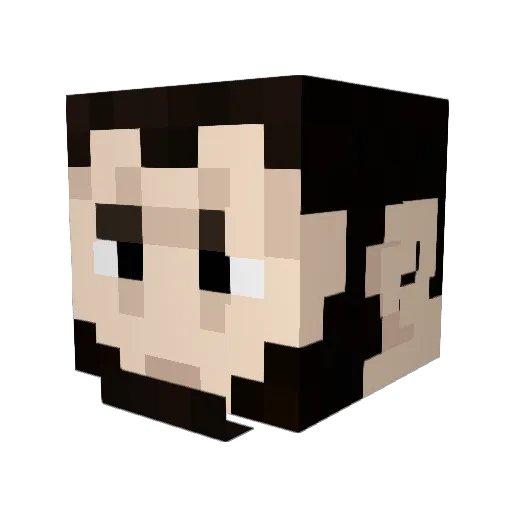 ebanburneo Minecraft avatar head, 3D render