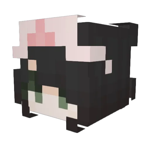 ebarks Minecraft avatar head, 3D render