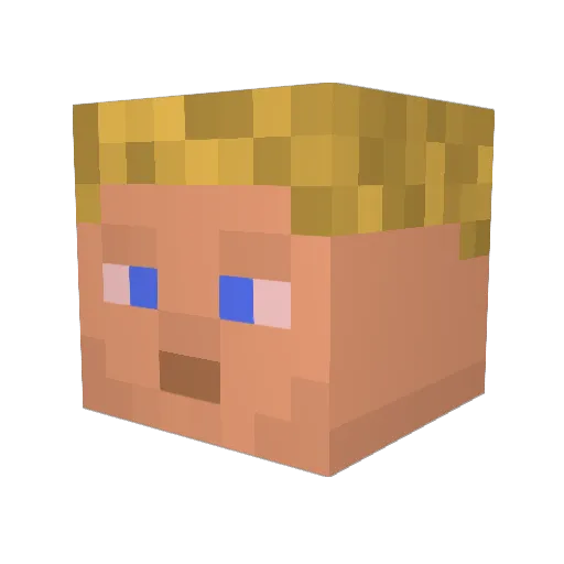 ebart100 Minecraft avatar head, 3D render