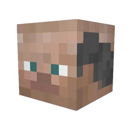 ebbsjebbs Minecraft avatar head, 3D render
