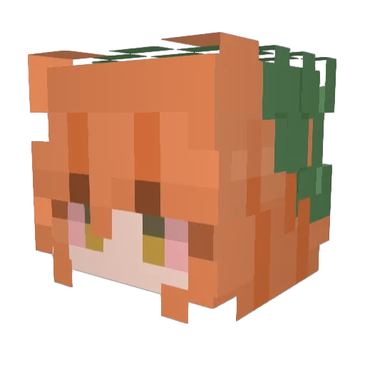 ebbystoke Minecraft avatar head, 3D render