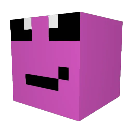 ebcS Minecraft avatar head, 3D render