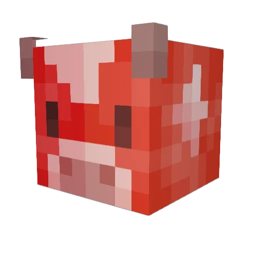ebchv Minecraft avatar head, 3D render
