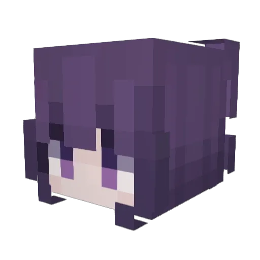 ebellebelle Minecraft avatar head, 3D render