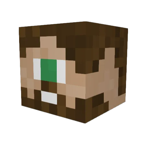 eben_jener Minecraft avatar head, 3D render