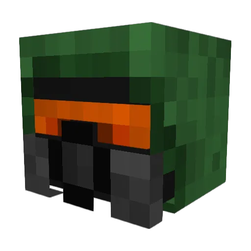 ebeye Minecraft avatar head, 3D render