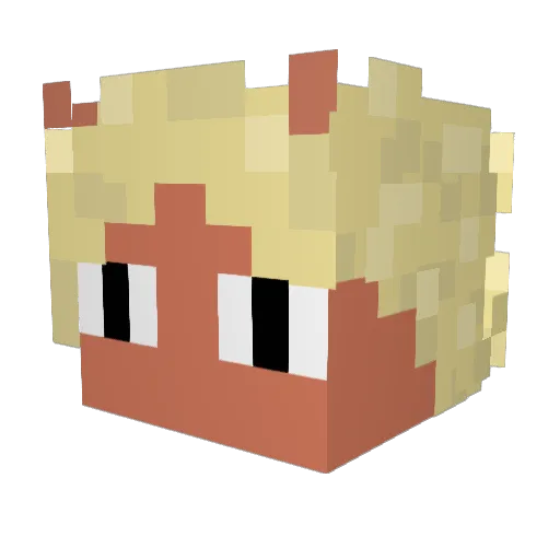 ebi_temple Minecraft avatar head, 3D render