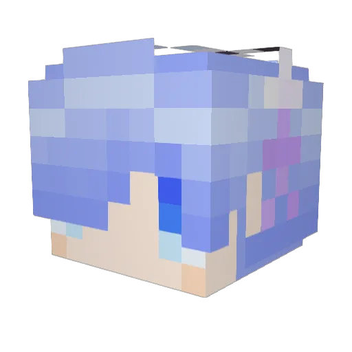 ebich Minecraft avatar head, 3D render