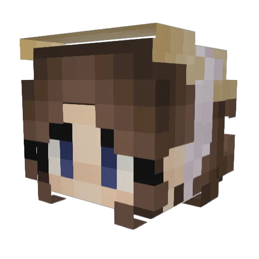 ebidy Minecraft avatar head, 3D render