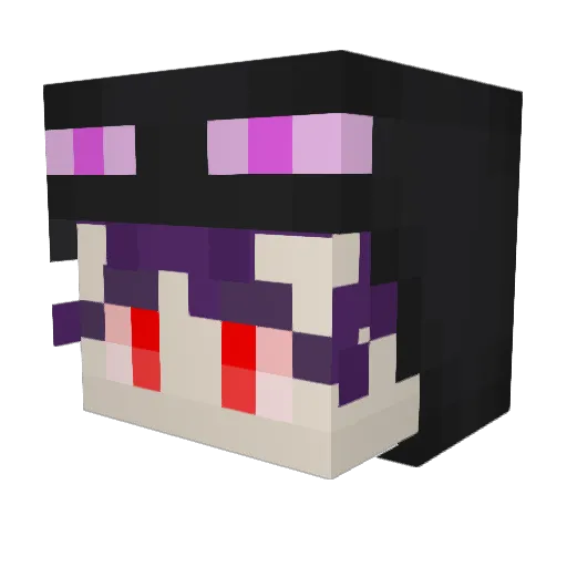 ebind Minecraft avatar head, 3D render