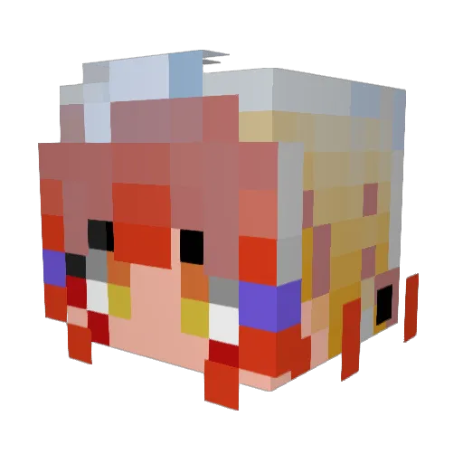 ebiudon Minecraft avatar head, 3D render